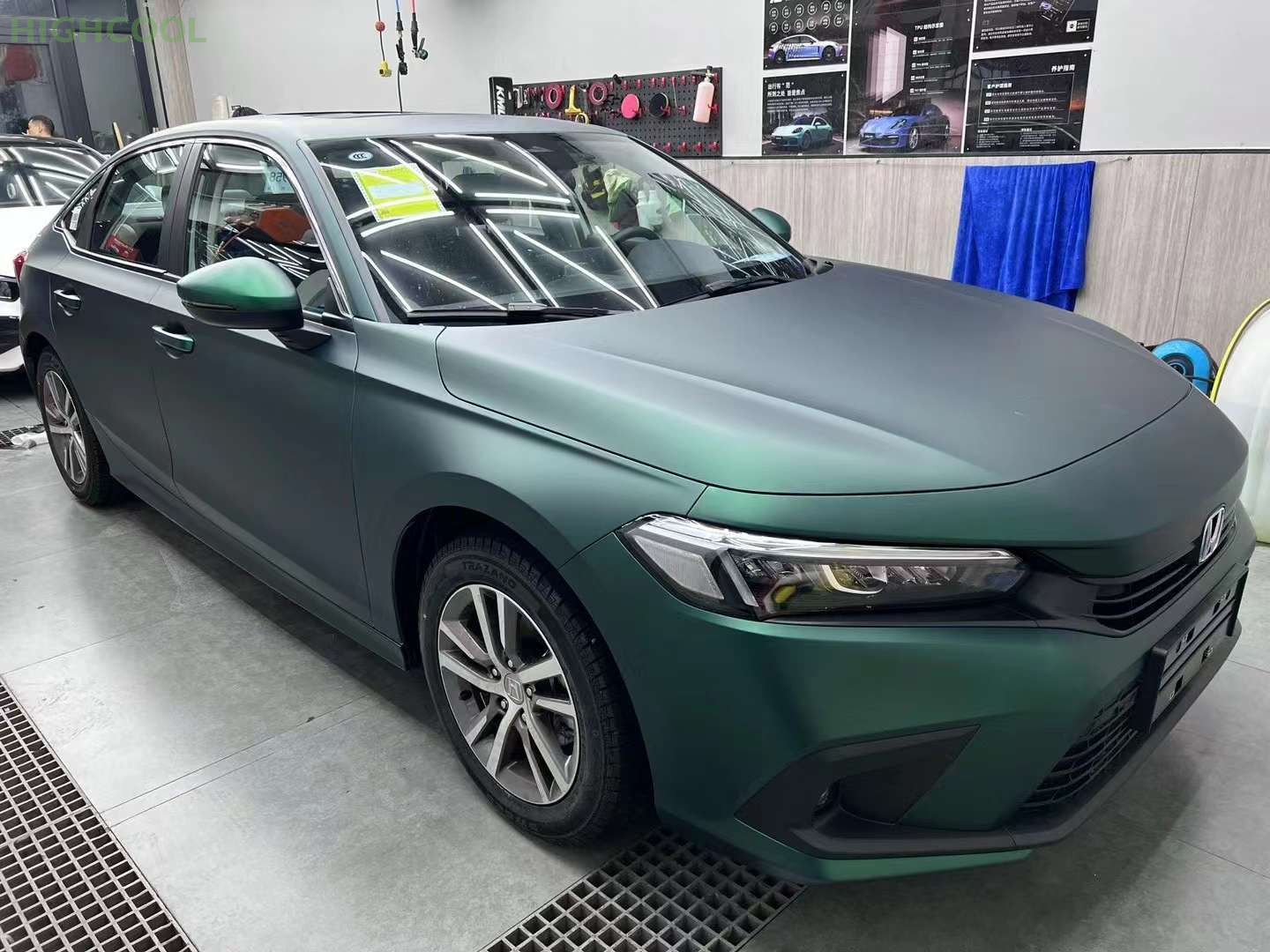  Matte Electroplating Venom Green Color Vinyl Car Wrap Film