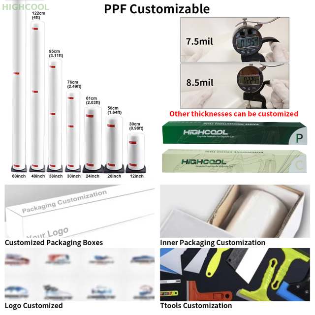 8.5mil 10years Warranty High Clear PPF TPU Paint Protection Film