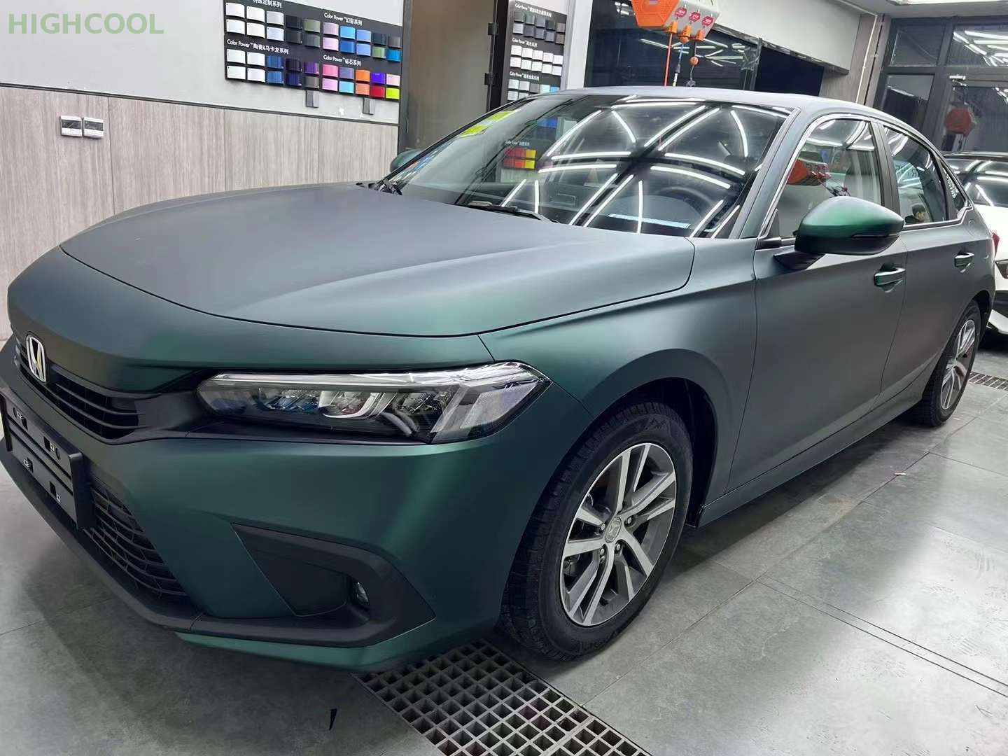  Matte Electroplating Venom Green Color Vinyl Car Wrap Film