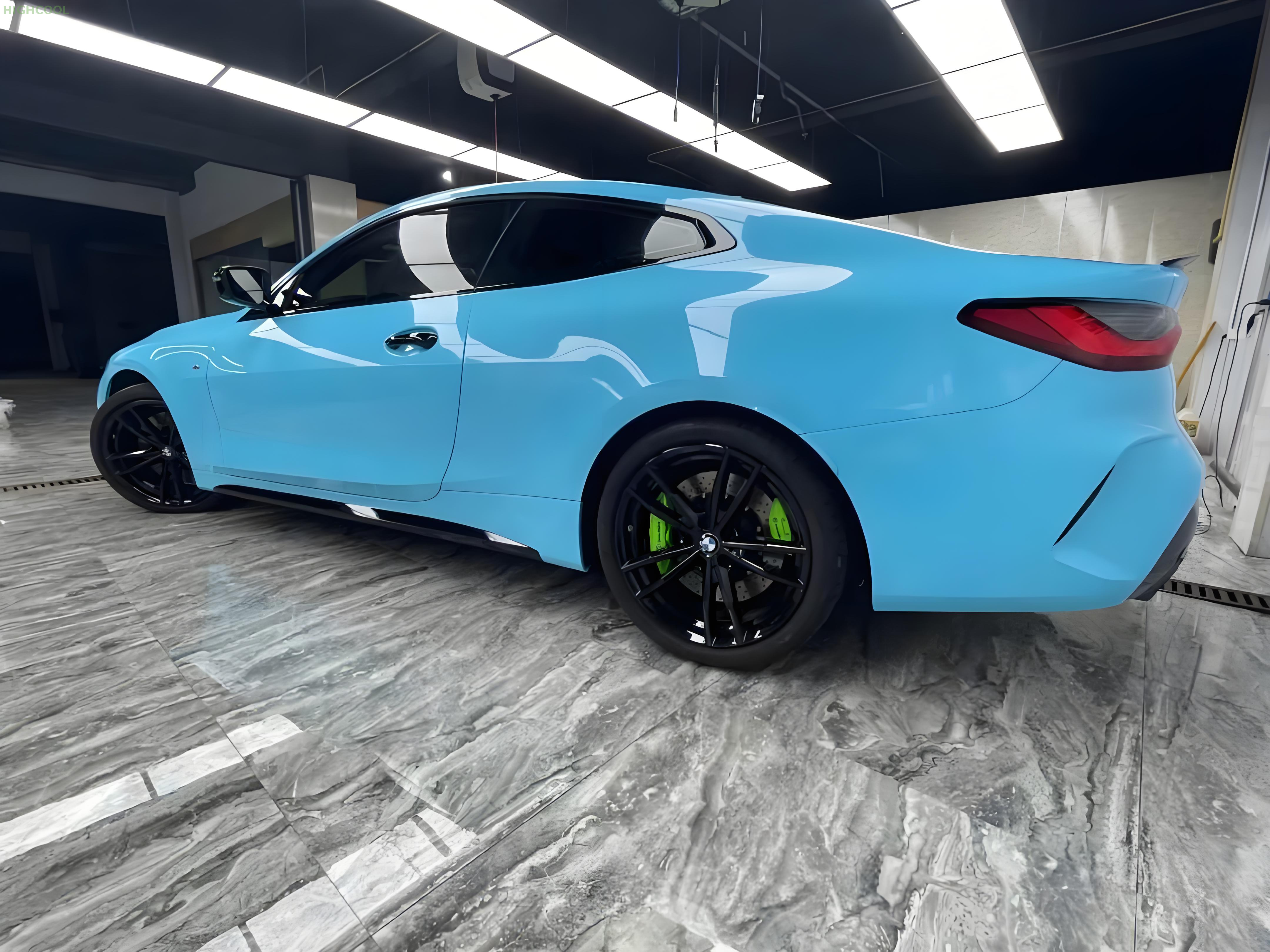 Automotive wrap material installation comparison